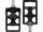 MX V1 Foot Pegs Black Anodized