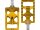 MX V1 Foot Pegs Gold Anodized