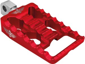 MX V1 Foot Pegs Red Anodized