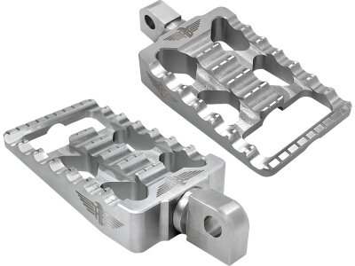 MX V1 Foot Pegs Silver Anodized