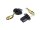 Shorty Front Turn Signal with Bracket Set for Indian Scout Black Smoke LED