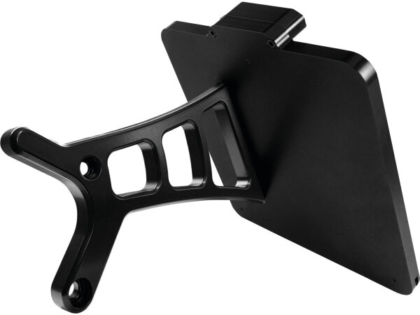 Side Mount License Plate Kit Austrian specification 210x170mm Black Anodized
