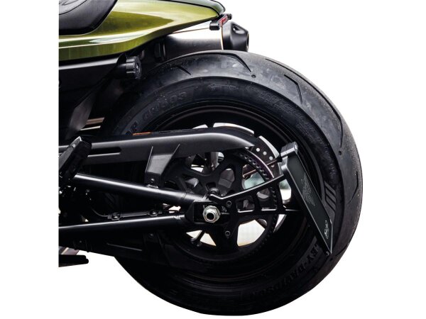 Side Mount License Plate Kit Austrian specification 210x170mm Black Anodized