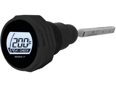 Temperature LCD Oil Dipstick Black