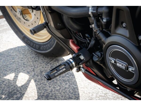 SP-S Rider Foot Pegs Black Cut Black Satin Black Cut Satin