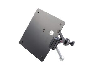 Sidemount License Plate Bracket Kit Germany 180 x 200 mm Black Powder Coated
