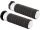 Speedliner Grips Black Rubber, Chrome Inner Collar and Endcap 1" Throttle Cables