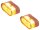 Little Star-MX1 PRO Modul Turn Signal Height(mm): 8,5 , Width(mm): 20 , Depth(mm): 10, Approved for front and rear, vertical and horizontal installation Tinted LED