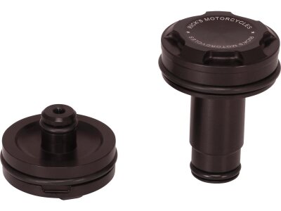 Premium Front Axle Cover With Ricks Logo Black Satin