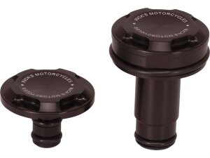 Premium Front Axle Cover With Ricks Logo Black Satin
