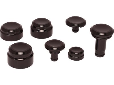 Smooth Cover Kit for Softail Matte Black Powder Coated