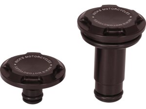 Premium Front Axle Cover With Ricks Logo Black Satin