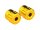 Club-Style Crash Bar Replacement Aluminium Sliders Gloss Gold Anodized