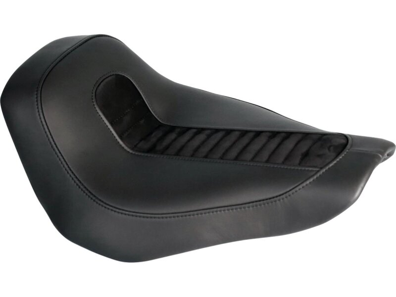 Genuine Leather Solo Seat For Thunderbike Steel Fender 260/18" and OE Tank Black