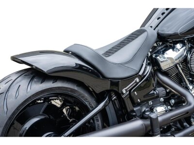 Genuine Leather Solo Seat For Thunderbike Steel Fender 260/18" and OE Tank Black