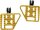 V1 Performance Mini Floorboards Gold Anodized