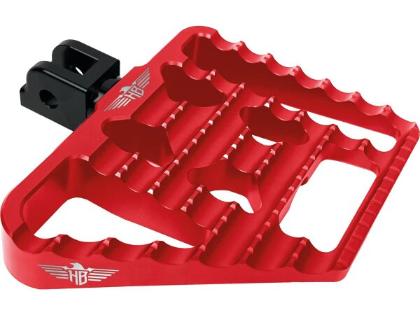 V1 Performance Mini Floorboards Red Anodized