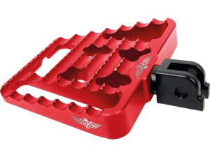 V1 Performance Passenger Mini Floorboards Red Anodized