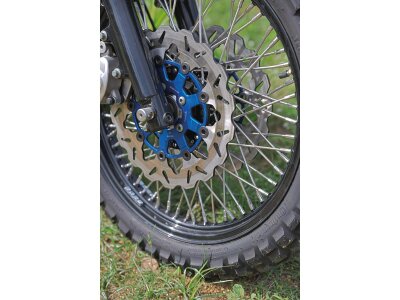 Colored Disc Wave DF FLW Floating Brake Disc Anodized Inner Aluminium Carrier Blue 11,8" Front