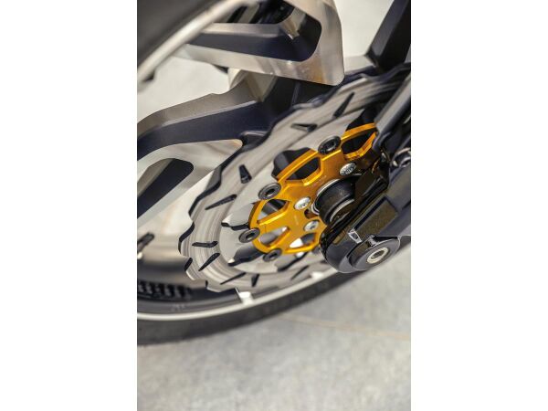 Colored Disc Wave DF FLW Floating Brake Disc Anodized Inner Aluminium Carrier Gold 11,8" Front