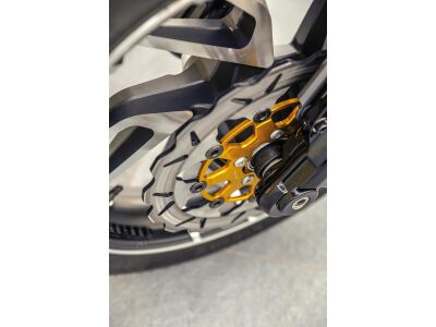 Colored Disc Wave DF FLW Floating Brake Disc Anodized Inner Aluminium Carrier Gold 11,8" Front