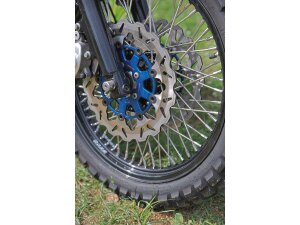 Colored Disc Wave DF FLW Floating Brake Disc Anodized Inner Aluminium Carrier Blue 11,5" Front
