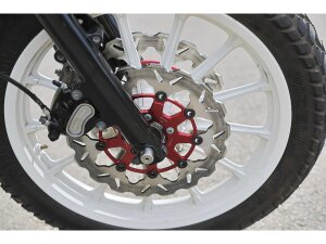 Colored Disc Wave DF FLW Floating Brake Disc Anodized Inner Aluminium Carrier Red 11,5" Front
