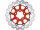 Colored Disc Wave DF FLW Floating Brake Disc Anodized Inner Aluminium Carrier Red 11,5" Front