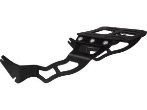 Custombike Luggage Rack For Early TC Softail with 260/18 Tire and Customfender Black Powder Coated