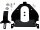 Titanium Solo Seat Mounting Kit Narrow Frame Black