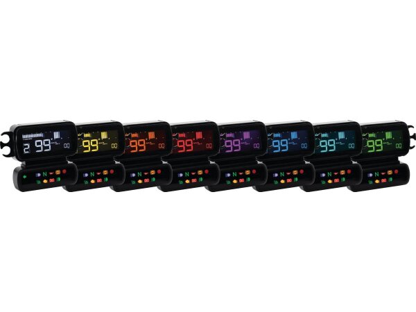 D2 Multifuncton Speedo- and Tachometer for Baggers 8 Color Changeable Display