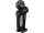 Club Style Pullback Riser Kit for Top Mount Round Speedometer 7" Height, 1 1/4" Clamp Diameter Black Anodized