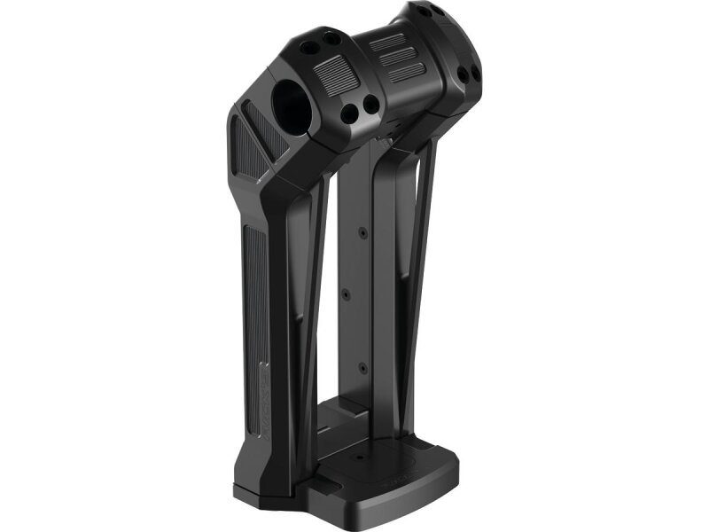 Club Style Pullback No Instrument Riser Kit (Models with Dash Mount Instruments) 10" Height, 1 1/4" Clamp Diameter Black Anodized