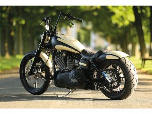 Rear Steel Fender for Twin Cam Dyna 260/18" Tire, No Lighting Raw