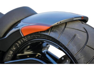 Rear Steel Fender for Twin Cam Dyna 260/18" Tire, With Taillight and Turn Signals Raw