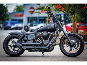 Rear Steel Fender for Twin Cam Dyna 260/18" Tire, With Taillight and Turn Signals Raw