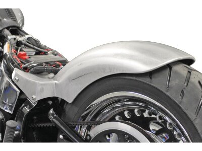 Rear Steel Fender for Twin Cam Softail (Narrow Frame) 260/18" Tire, 3-in1 LED Lighting Raw