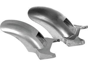 Rear Steel Fender for Twin Cam Softail (Narrow Frame) 260/18" Tire, 3-in1 LED Lighting Raw