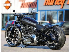 Rear Steel Fender for Milwaukee Eight Softail (Wide Frame) 260/18" Tire, With 3-in-1 Raw