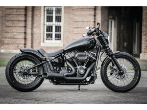 Rear Steel Fender for Milwaukee Eight Softail (Narrow Frame) 200/18" Tire, No Lighting Raw