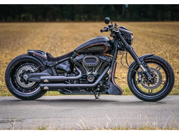 GP-Style Rear Fender For 240-260/18", With Taillight and Turn Signals Raw