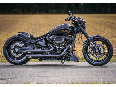 GP-Style Rear Fender For 240-260/18", With Taillight and Turn Signals Raw