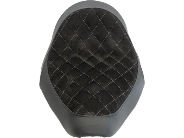 Nubuk Leather Solo Seat Diamond Stitch, For Thunderbike...