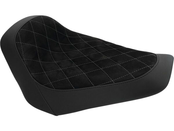Nubuk Leather Solo Seat Diamond Stitch, For Thunderbike...