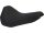 Vinyl Leather Solo Seat Diamond Stitch, For Thunderbike Steel Fender 260/18" and OE 3,5 Gallon Tank Black