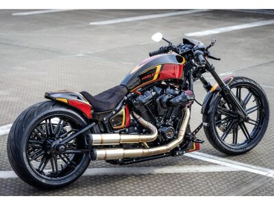 Vinyl Leather Solo Seat Diamond Stitch, For Thunderbike GP Style Fender 260/18"and GP Style Tank Black