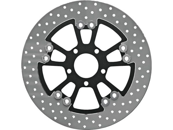 Round 300 mm Floated Brake Disc Vegas Polished Front Rear