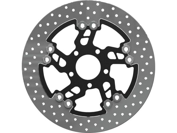 Round 340 mm Floated Brake Disc Big Speed Black Satin Front