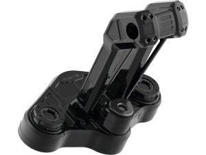 Club Style Pullback Riser and Triple Tree Cover Kit 7" Height, 1 1/4" Clamp Diameter Black Anodized
