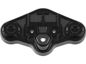 Club Style Pullback Riser and Triple Tree Cover Kit 7" Height, 1 1/4" Clamp Diameter Black Anodized